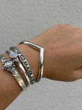 Thick Plain Wishbone Cuff
