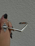 Thick Plain Wishbone Cuff