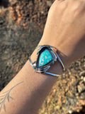 White Water Turquoise Cuff Bracelet