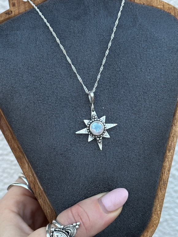 Moonstone Star Pendant