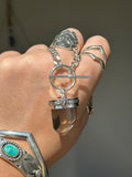 Chunky Citrine Point Chain Necklace