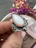 Pink Mother of Pearl Ring Size T~T1/2