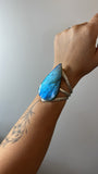 MEGA Labradorite Triple Stamped Cuff