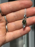 Mini Green Baltic Amber Charm Necklace MTO