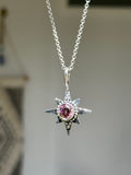 Coloured CZ Star Pendant MTO