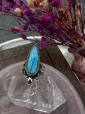 Labradorite Talon Ring Size L