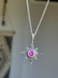 Simulated Pink Tourmaline Star Pendant~ PRE~Order