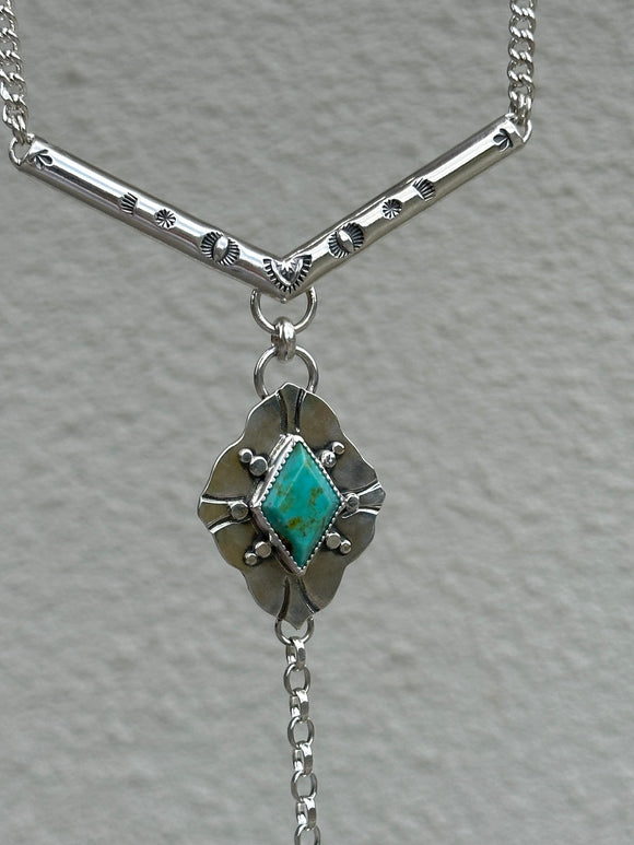 Turquoise Lariat Necklace
