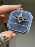 Various Stones Dainty Paisley Ring