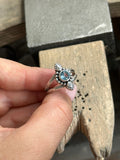 Various Stones Dainty Paisley Ring