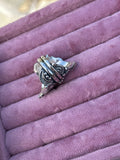 Concho Empress Lotus Crown Ring Size i~i1/2