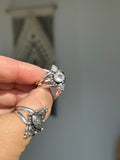 Dainty Paisley Ring MTO~stone choice