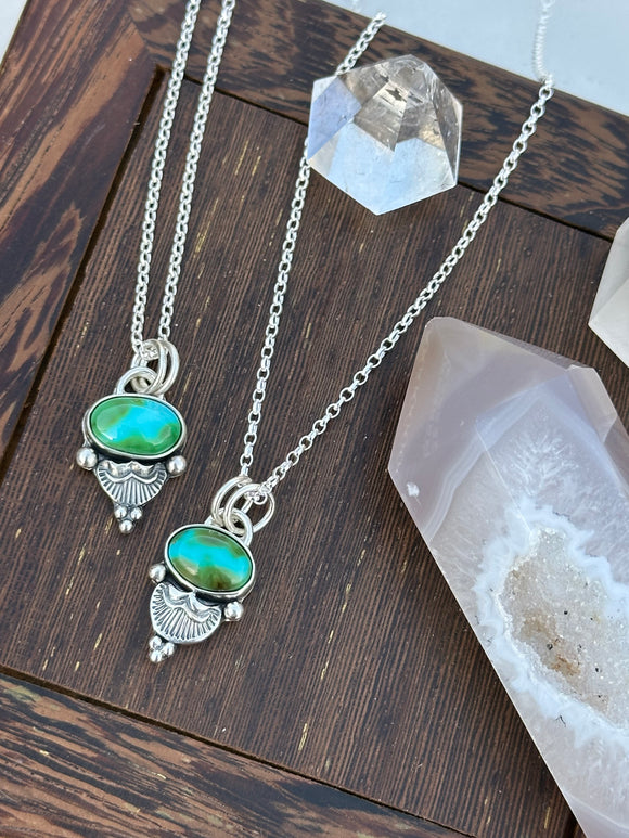 Mini Turquoise Charm Necklace