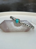 Turquoise Stamped Stacking Cuff Bracelet