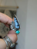 Double Turquoise Statement Ring
