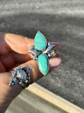 Apache Nugget Turquoise Ring Size U