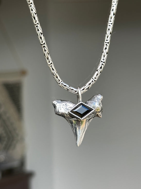 Black Spinel Large Shark Tooth MTO (Pendant Only)