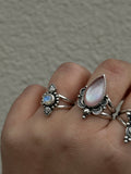 Moonstone Dainty Paisley Ring MTO