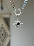 Black Spinel Star Pendant