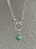 Turquoise Dainty Paisley Chunky Chain Necklace