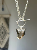 Chunky Citrine Point Chain Necklace