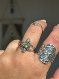 Dainty Paisley Ring MTO~stone choice