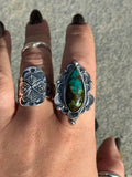 Polychrome Qingu Turquoise Ring