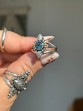 Various Stones Dainty Paisley Ring