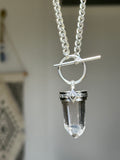 Chunky Citrine Point Chain Necklace