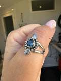 Various Stones Dainty Paisley Ring