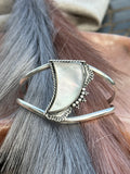 Mother of Pearl ‘Tusk’ Statement Cuff Bracelet