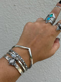 Thick Plain Wishbone Cuff