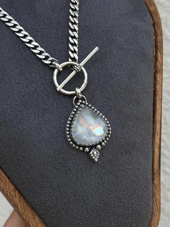 Moonstone Toggle Chain Necklace