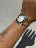 Black Mother of Pearl Statement Cuff Bracelet