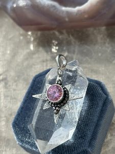 Coloured CZ Star Pendant