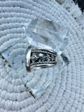 Turquoise Wide Band Ring Size O