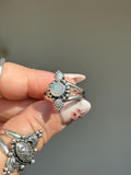 Dainty Paisley Ring MTO~stone choice
