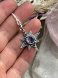 Lilac Amethyst Star Necklace MTO
