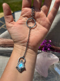 Moonstone Kite Lariat Choker Chain Necklace