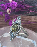 Small Skylar Green Baltic Amber Ring MTO