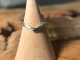 Hammered Wishbone Stacking/Thumb/Midi Ring MTO