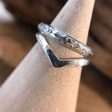 Sterling Silver Patterned Band Stacking/Thumb Ring MTO