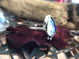 Paua Abalone Teardrop Ring MTO
