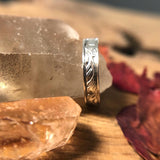 Sterling silver floral band ring/thumb ring MTO