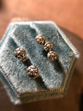 Flower Stud Earrings Sterling Silver MTO