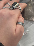 Heavy Stamped Ring/Thumb Ring~ MTO