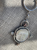 Luna II Mother of Pearl Moon Face Chunky Chain Necklace MTO