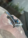 Labradorite Lotus Crown Wishbone Cuff
