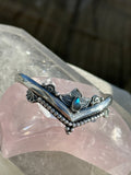 Labradorite Lotus Crown Wishbone Cuff