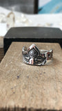 Lotus Crown Stamped Ring MTO